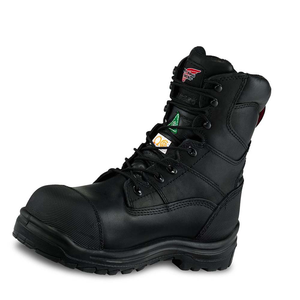 Red Wing King Toe® 8-inch CSA Safety Toe Men's Waterproof Boots Black | ZA 356XYU